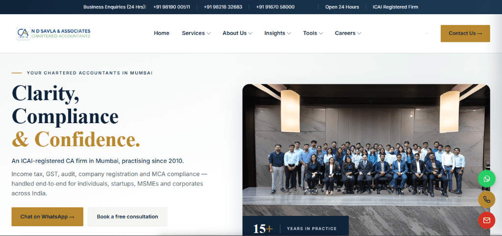 N D Savla & Associates - Enterprise Digital Transformation